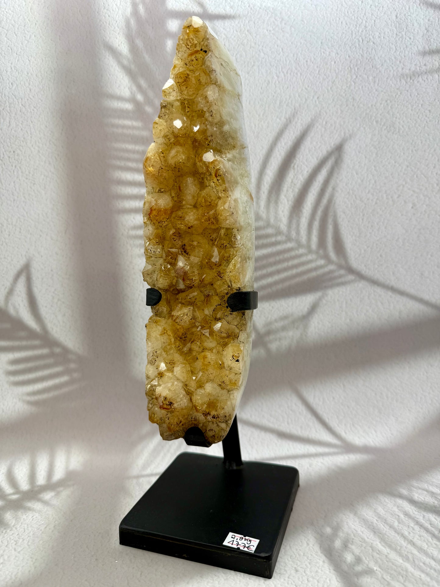 Gebrannter Citrin auf Ständer AAA