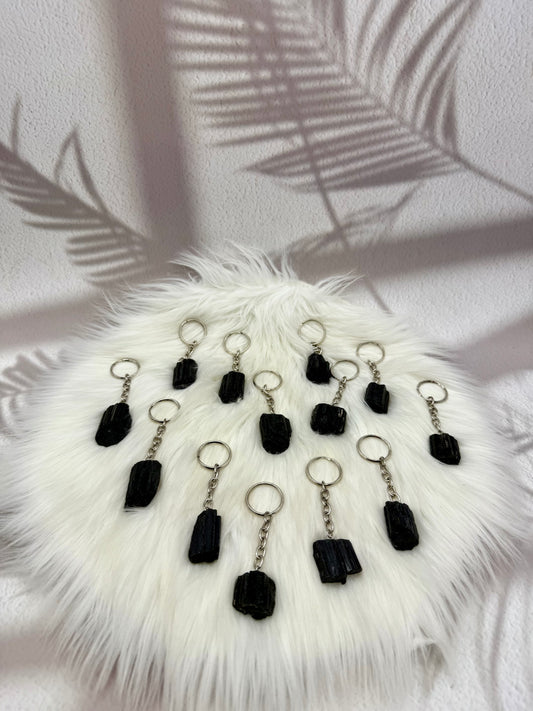 Schwarzer Turmalin Anhänger roh