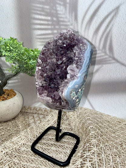 Amethyst x Achat Druse