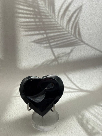 Schwarzes Achat Herz (IV)