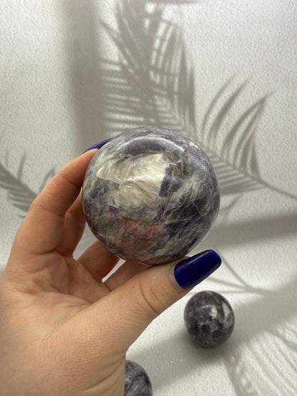 Lepidolith Kugel 1-4