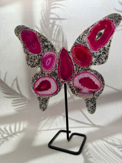 Pinker-Achat Schmetterling