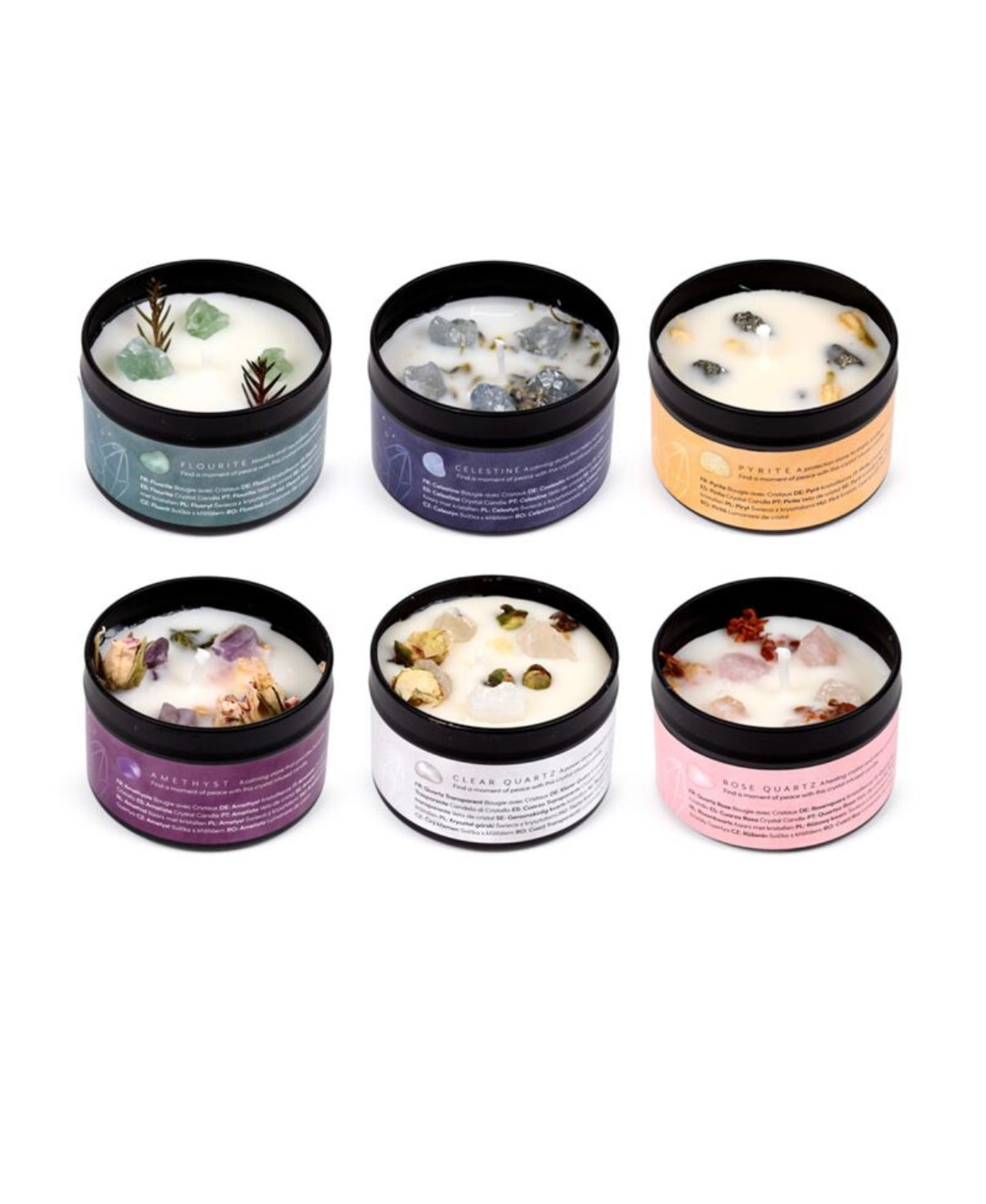 Sojawachs-Kristall-Kerzen