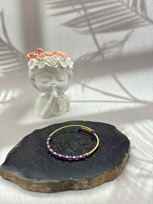 Amethyst Kreolen Armband