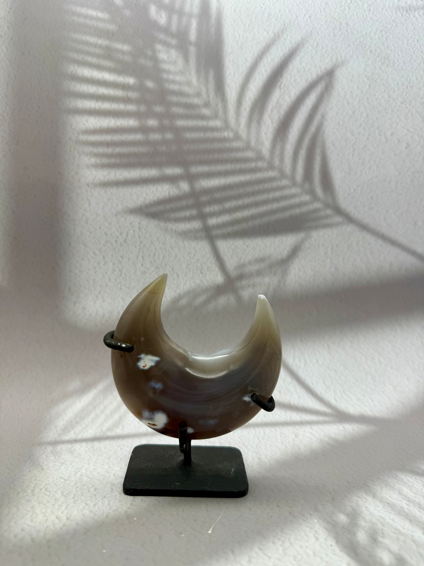 Orca-Achat Mond auf Ständer