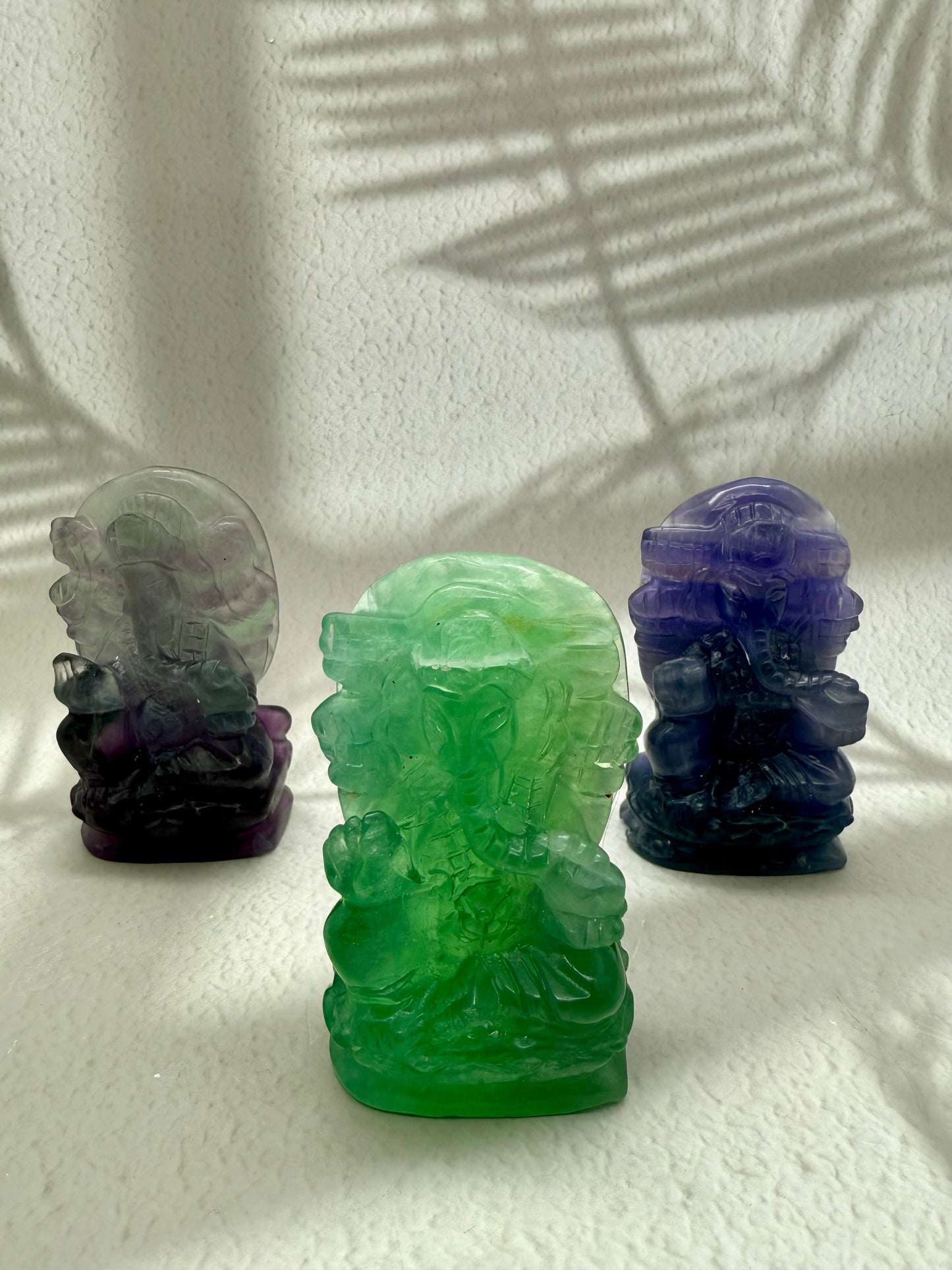 Fluorit Ganesha Figur