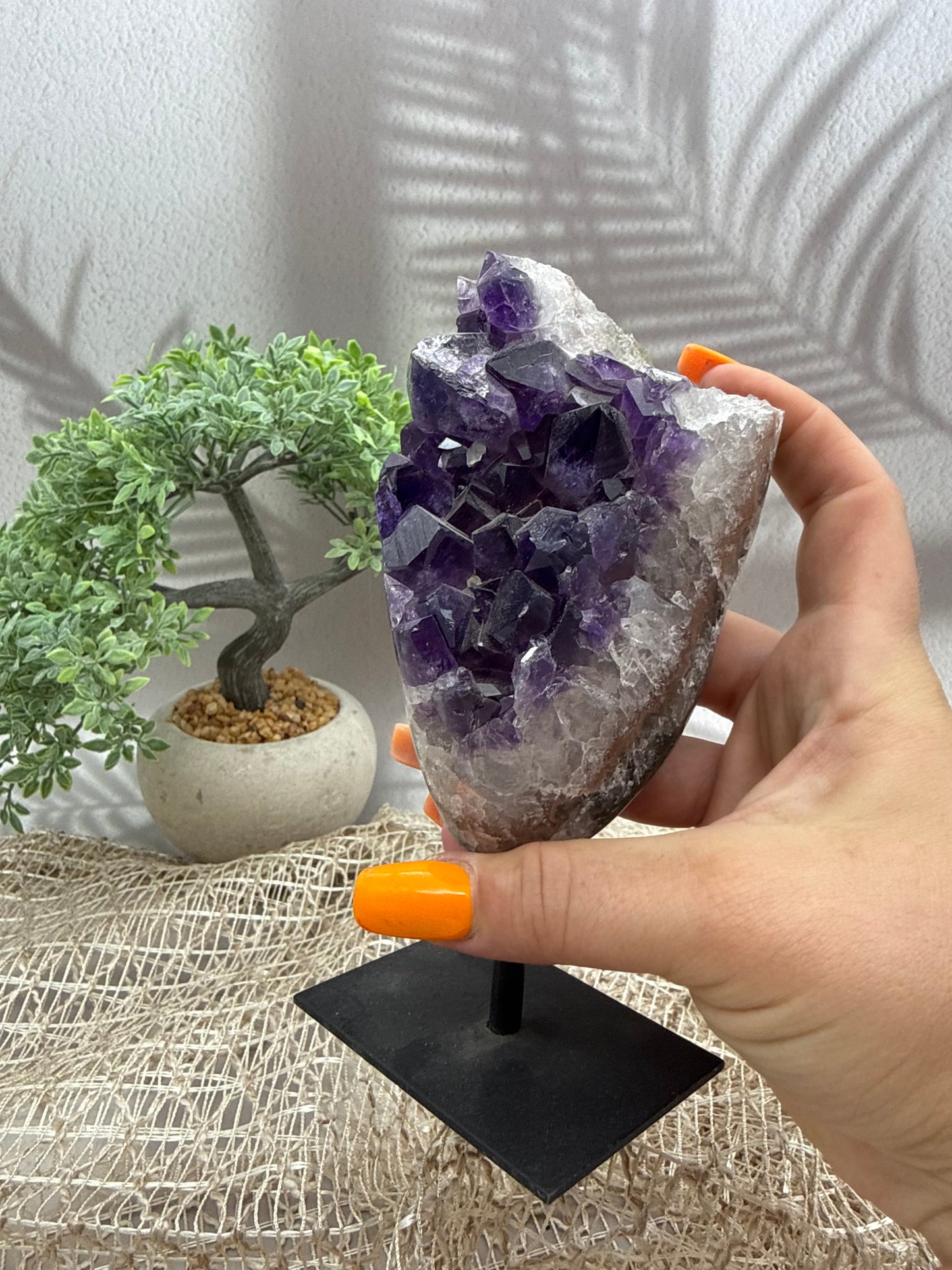 Sibirischer Amethyst auf Ständer - 1