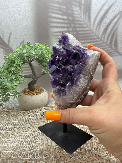 Sibirischer Amethyst auf Ständer - 1