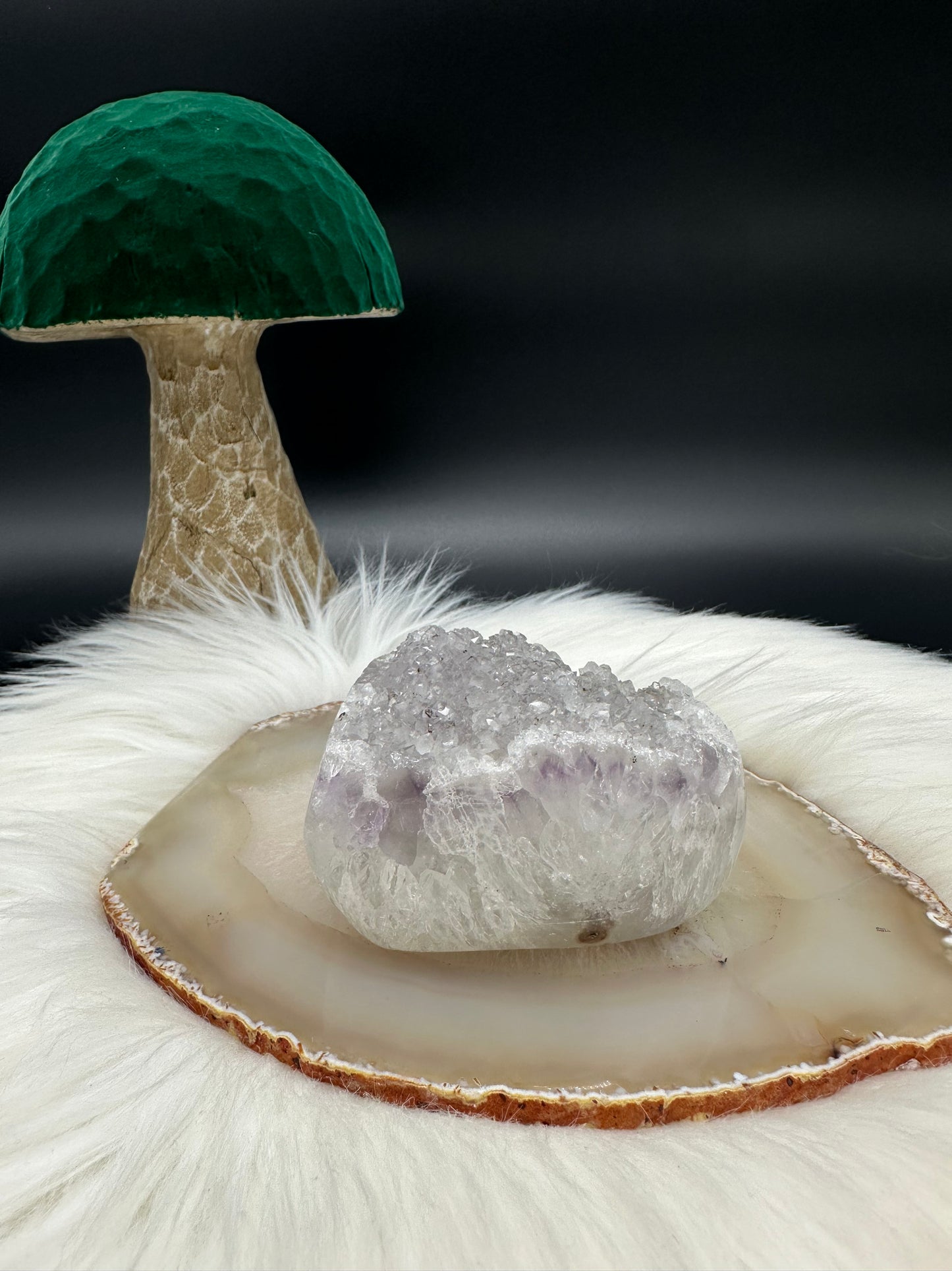 Amethyst Herzdruse