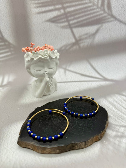 Lapislazuli Kreolen Armband