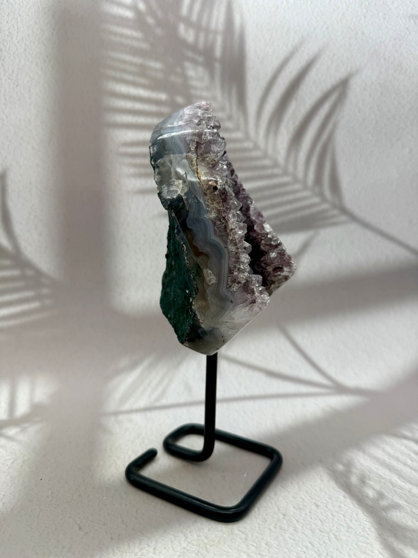 Achat - Amethyst Druse auf Ständer