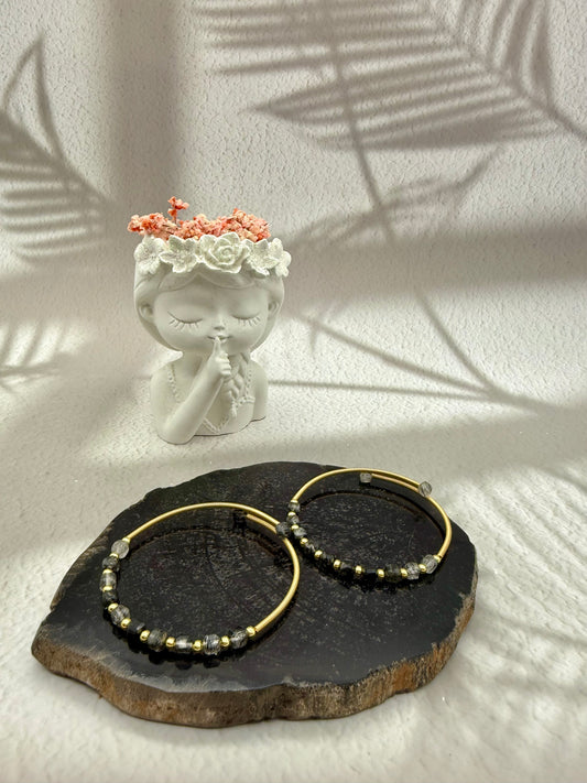 Turmalinquarz Kreolen Armband