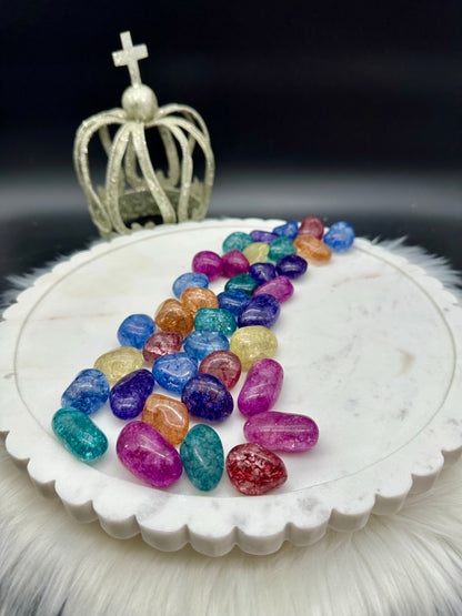 Crashed Bergkristall - gefärbt