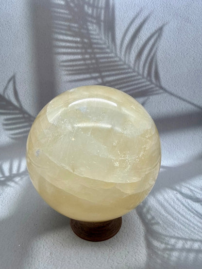 Orangencalcit Kugel - Rainbow 6,4kg