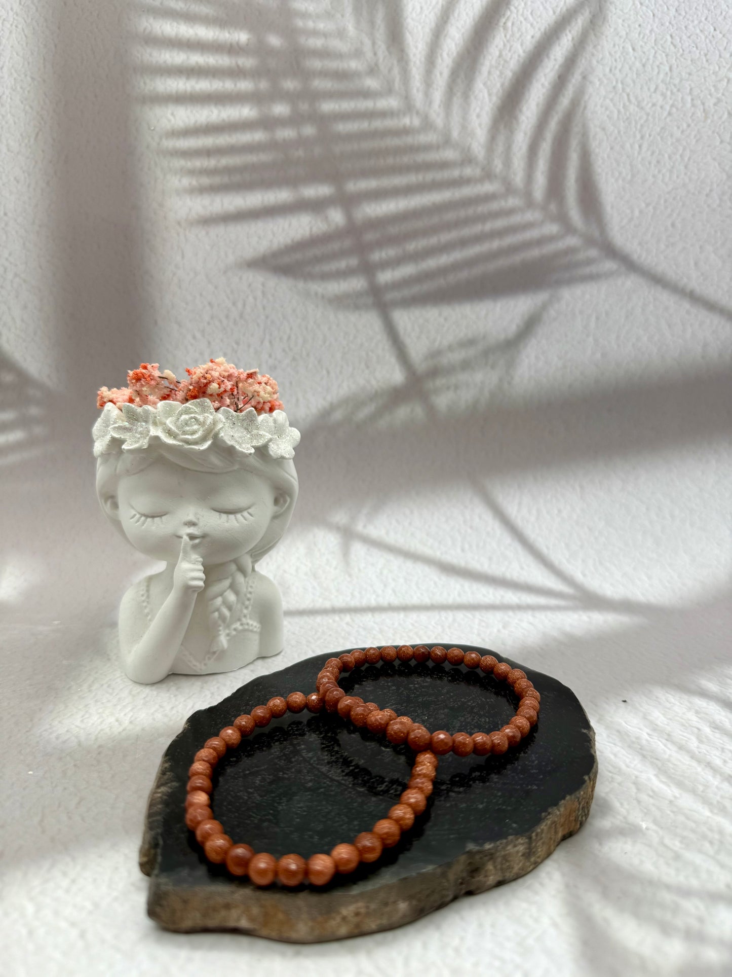 Facettiertes Goldfluss Armband synthetisch