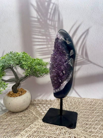 Amethyst x Achat auf Ständer