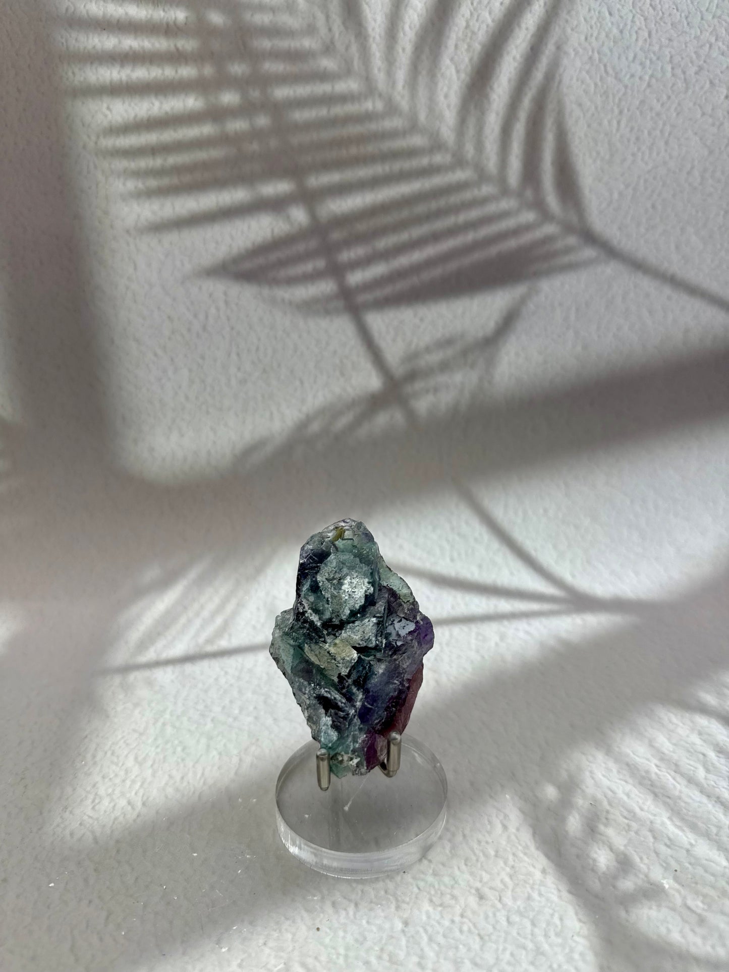 Fluorit Rohstück - lila/grün