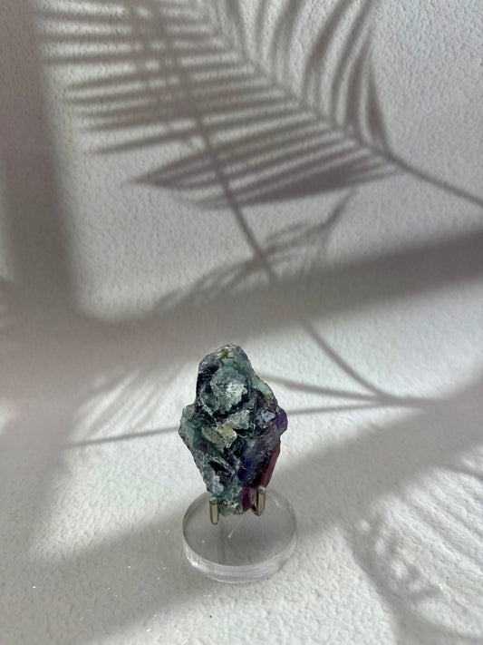 Fluorit Rohstück - lila/grün