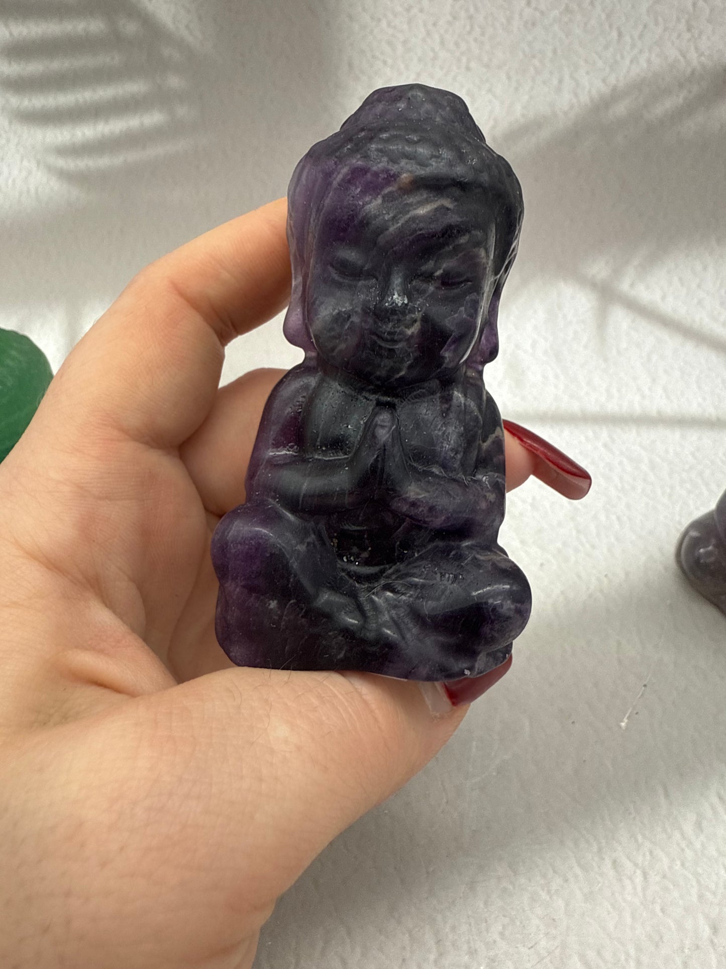 Fluorit Buddha Figuren