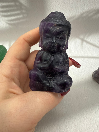 Fluorit Buddha Figuren