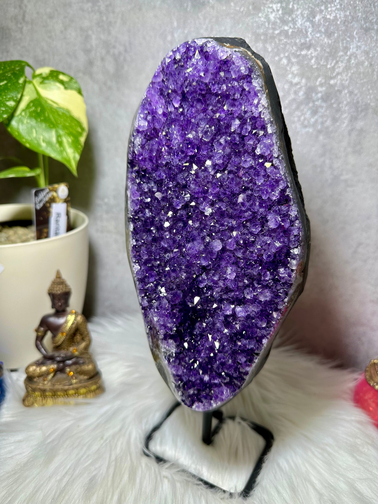 Sibirischer Amethyst auf Ständer