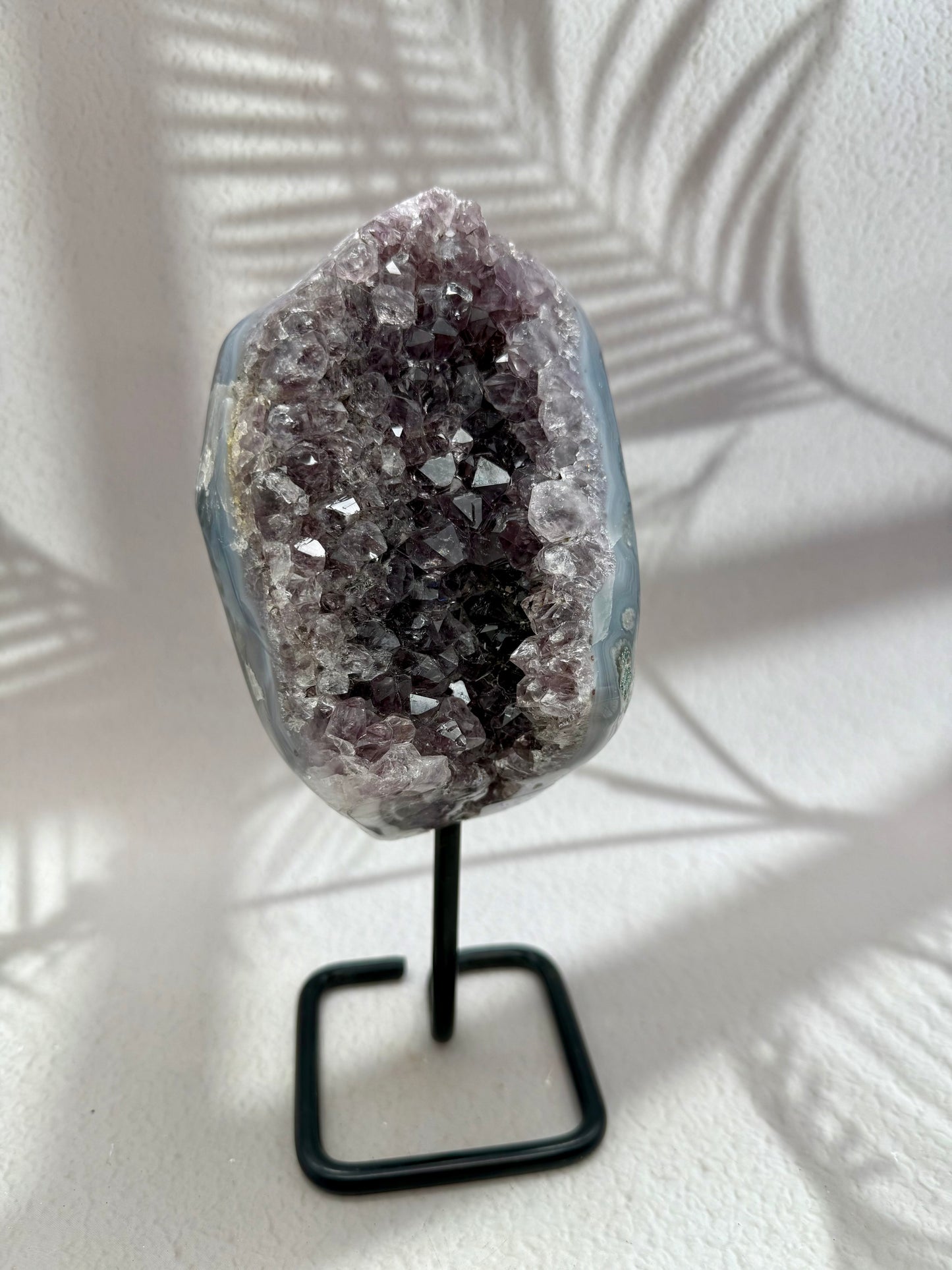 Achat - Amethyst Druse auf Ständer