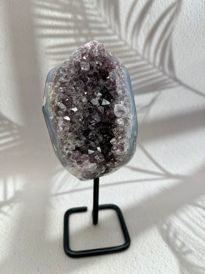 Achat - Amethyst Druse auf Ständer