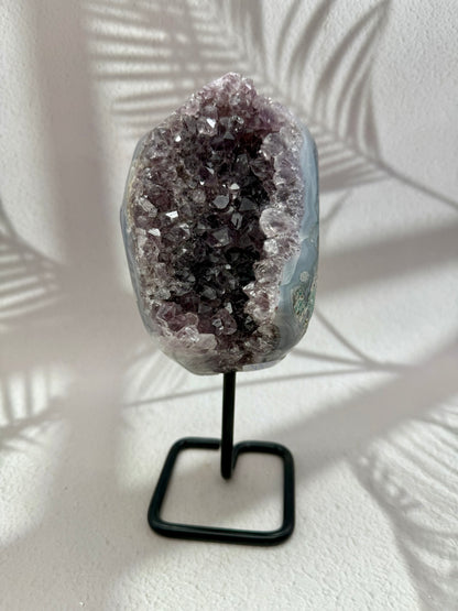 Achat - Amethyst Druse auf Ständer