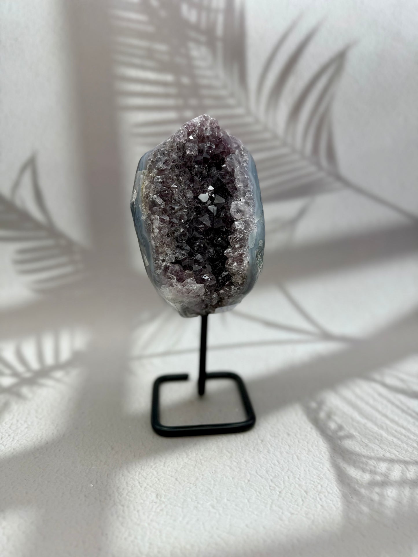 Achat - Amethyst Druse auf Ständer