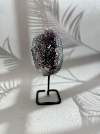 Achat - Amethyst Druse auf Ständer