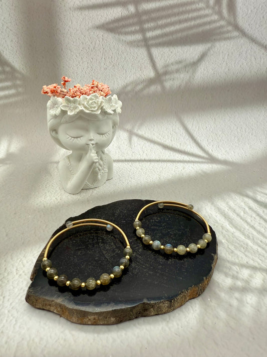 Labradorit Kreolen Armband