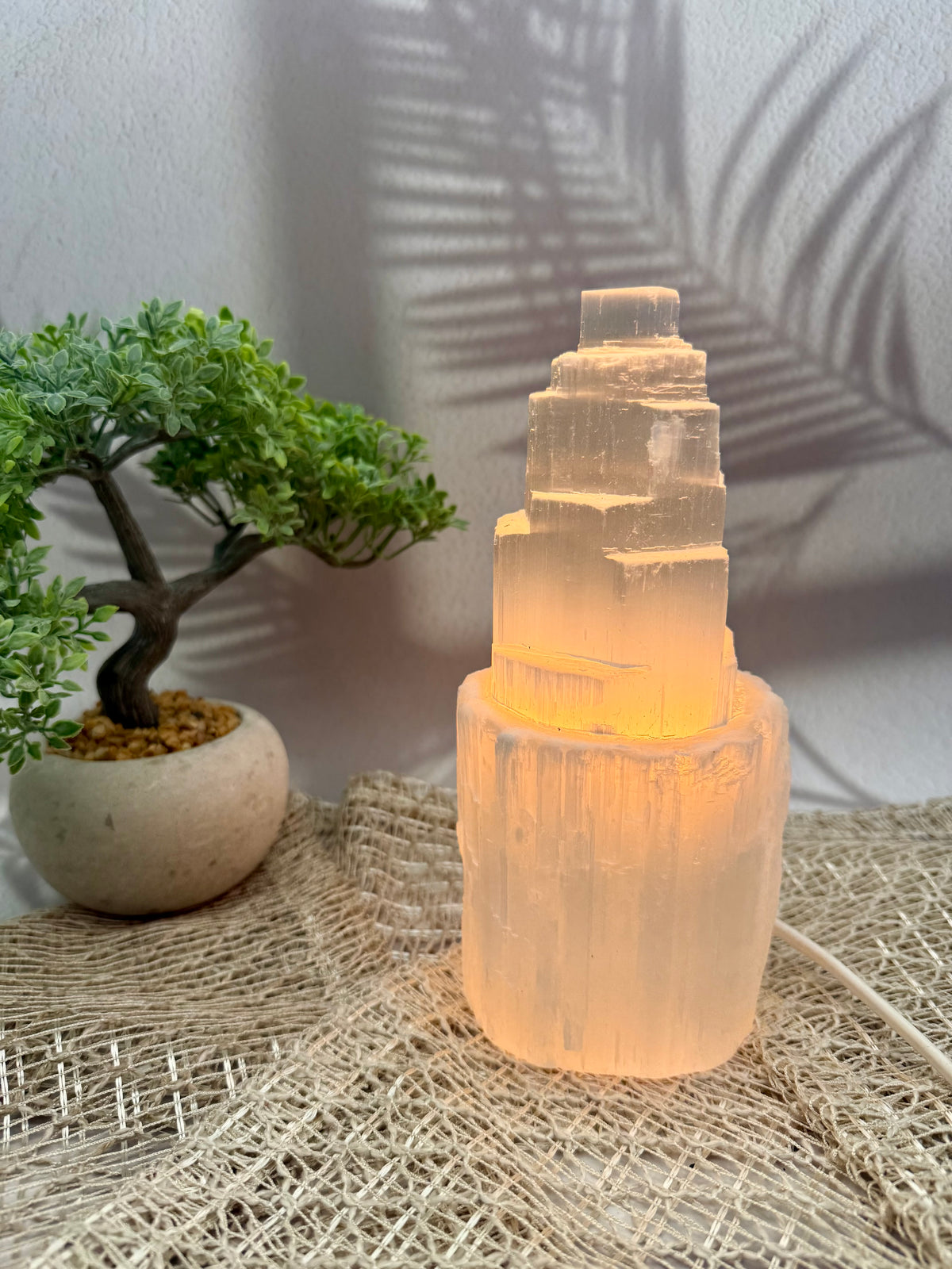 Selenit Lampe - L