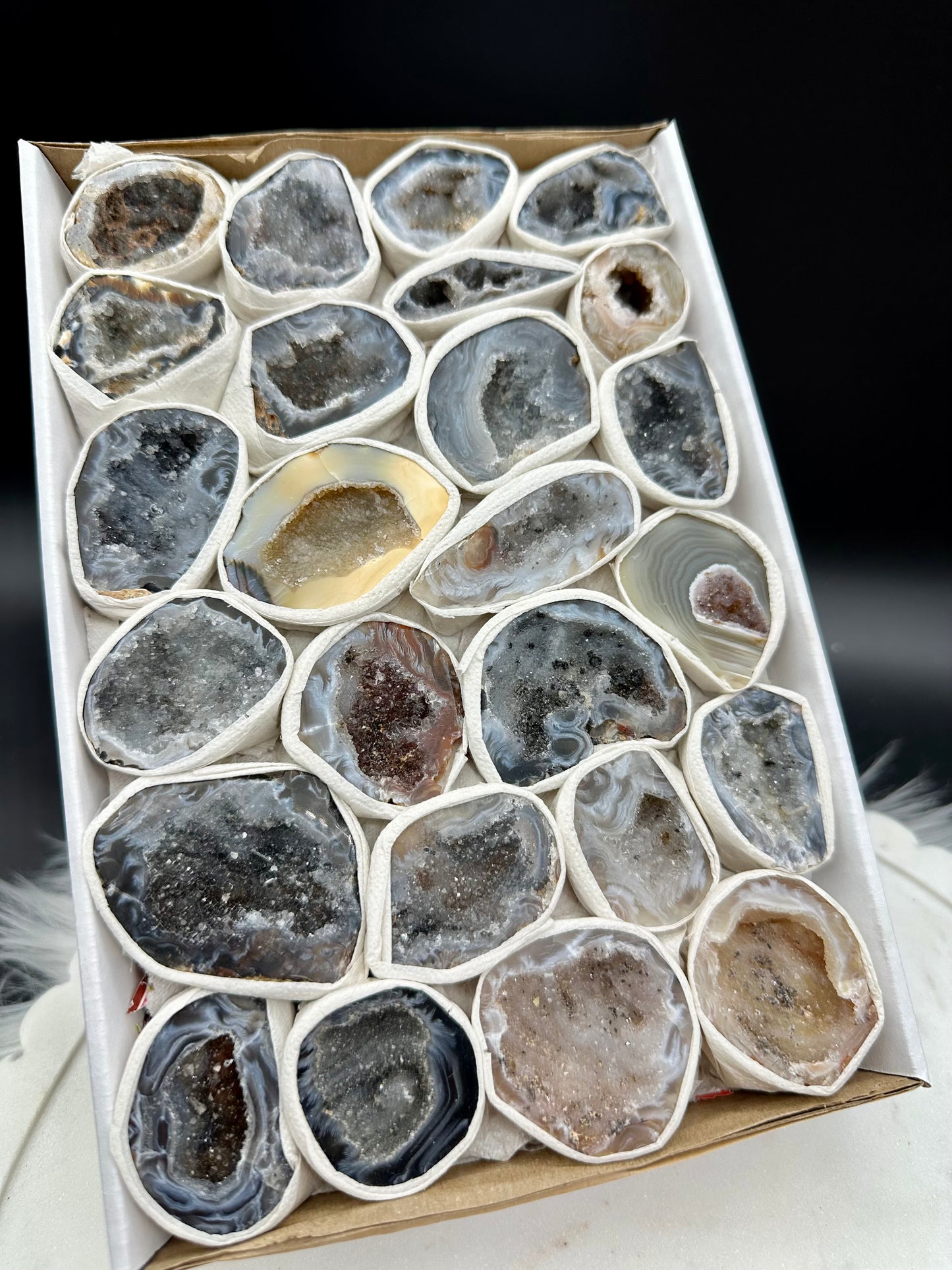Achat Nussgeoden - Druzy