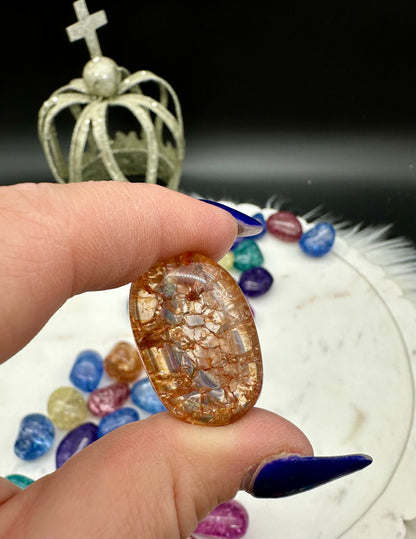 Crashed Bergkristall - gefärbt