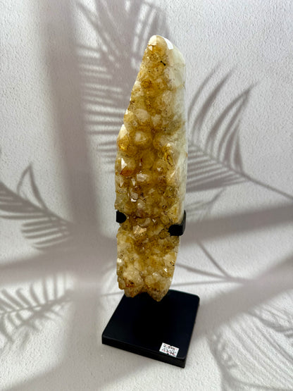 Gebrannter Citrin auf Ständer AAA