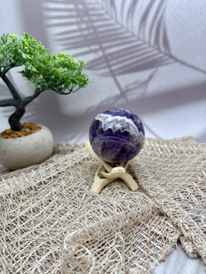 Chevron Amethyst Kugel - I