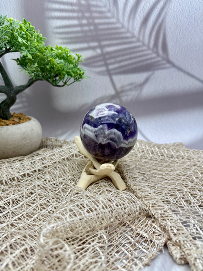 Chevron Amethyst Kugel - I