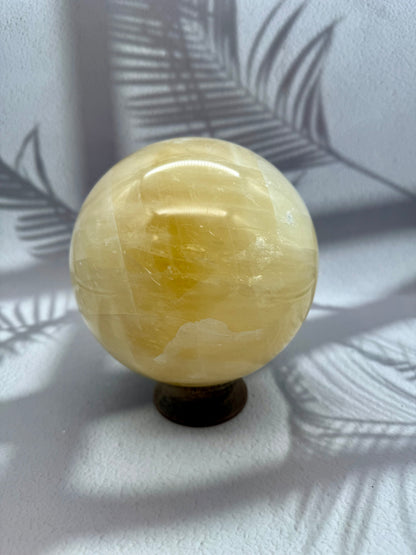 Orangencalcit Kugel - Rainbow 6,4kg