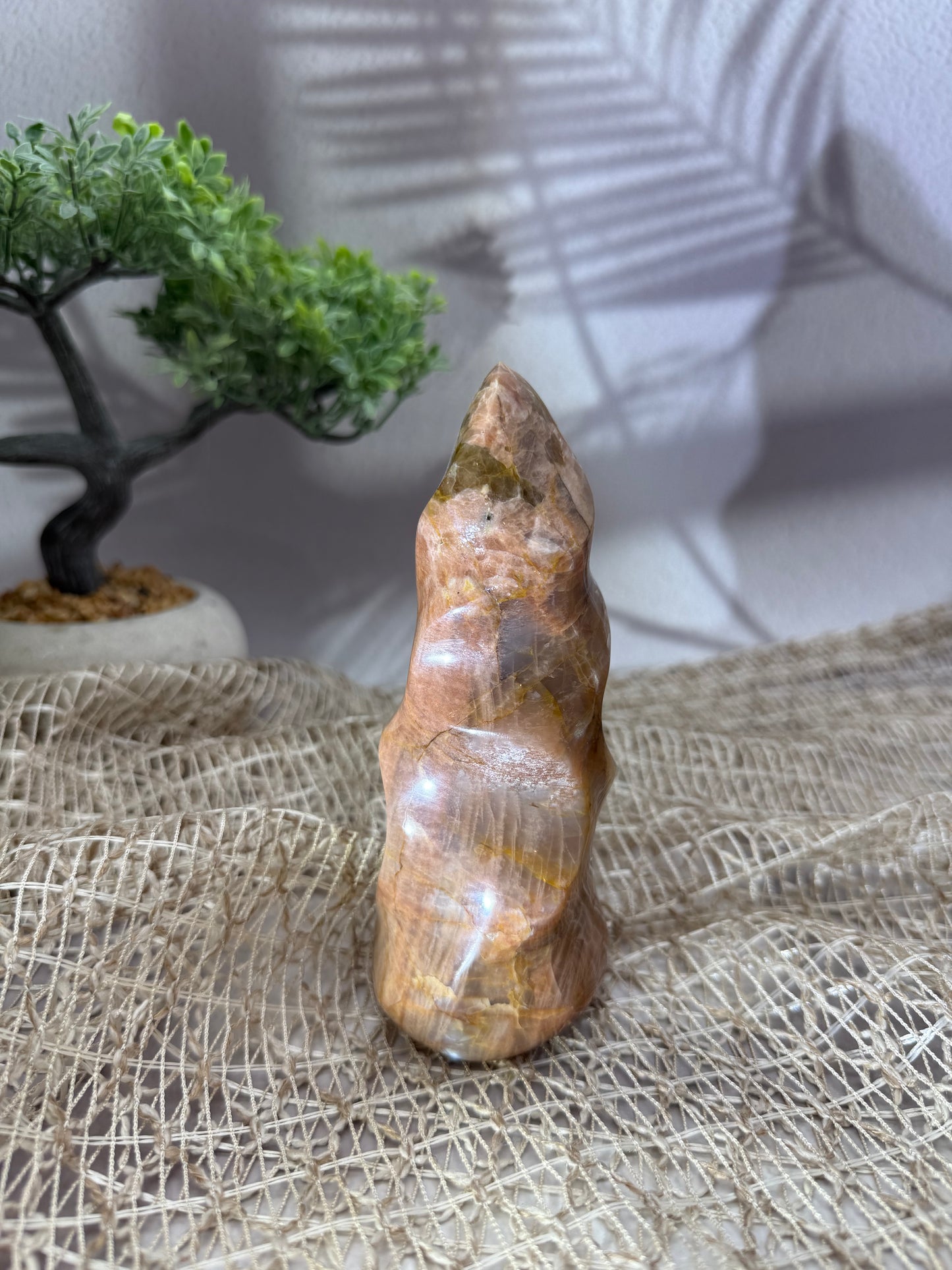 Aprikosen Mondstein Flamme