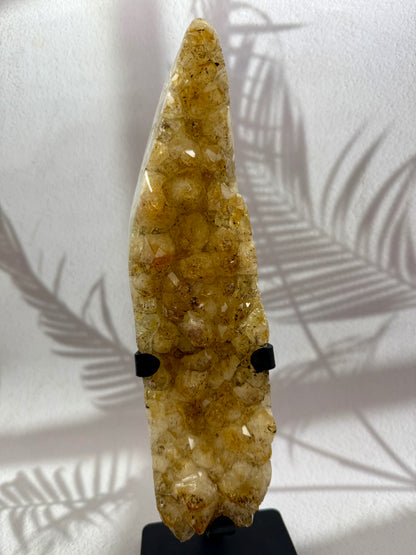 Gebrannter Citrin auf Ständer AAA