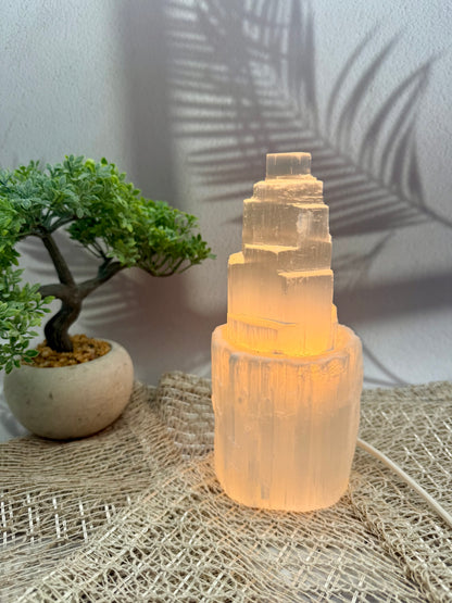 Selenit Lampe - L