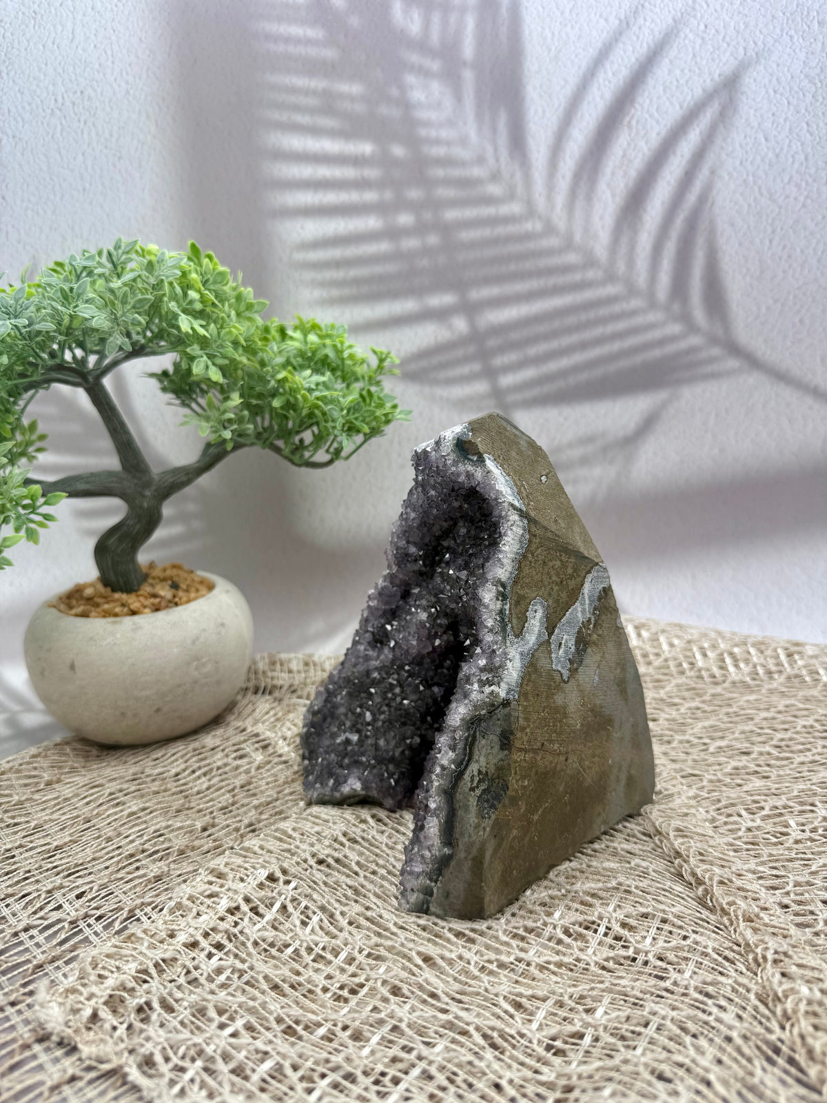 Amethyst Druse - Lila/Grau V