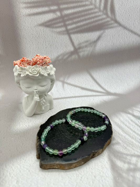 Facettiertes Fluorit Armband