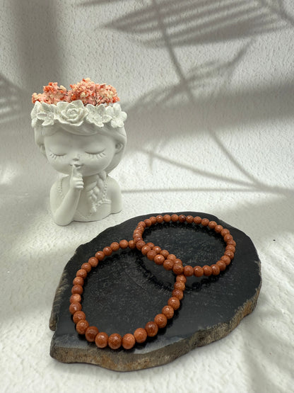 Facettiertes Goldfluss Armband synthetisch