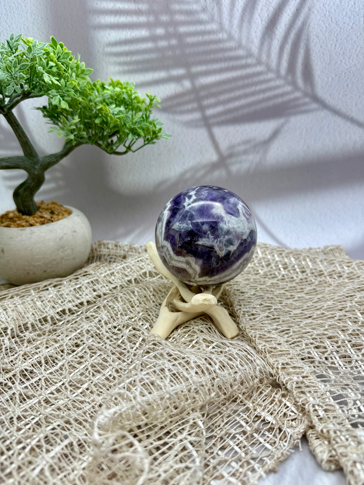 Chevron Amethyst Kugel - I
