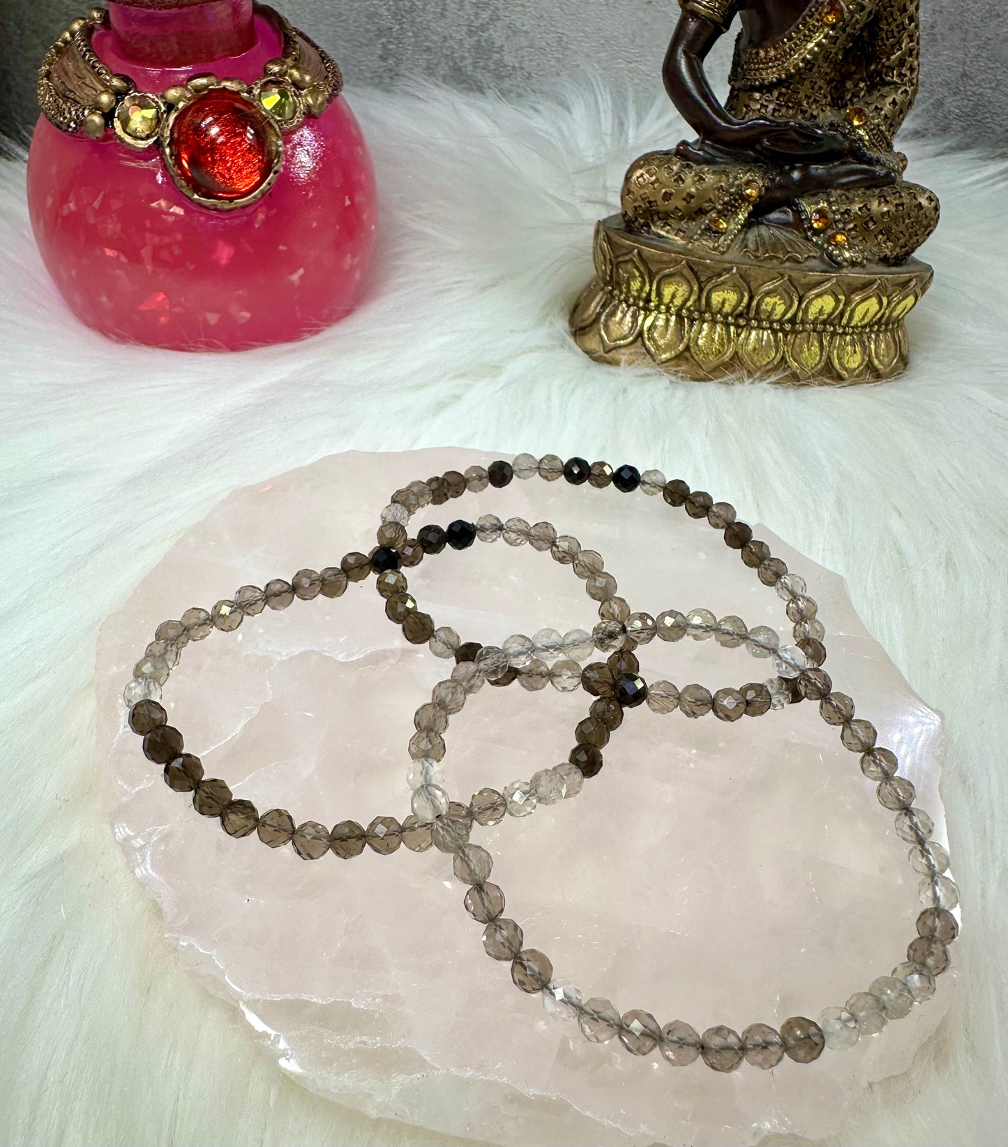 Rauchquarz Armband facettiert
