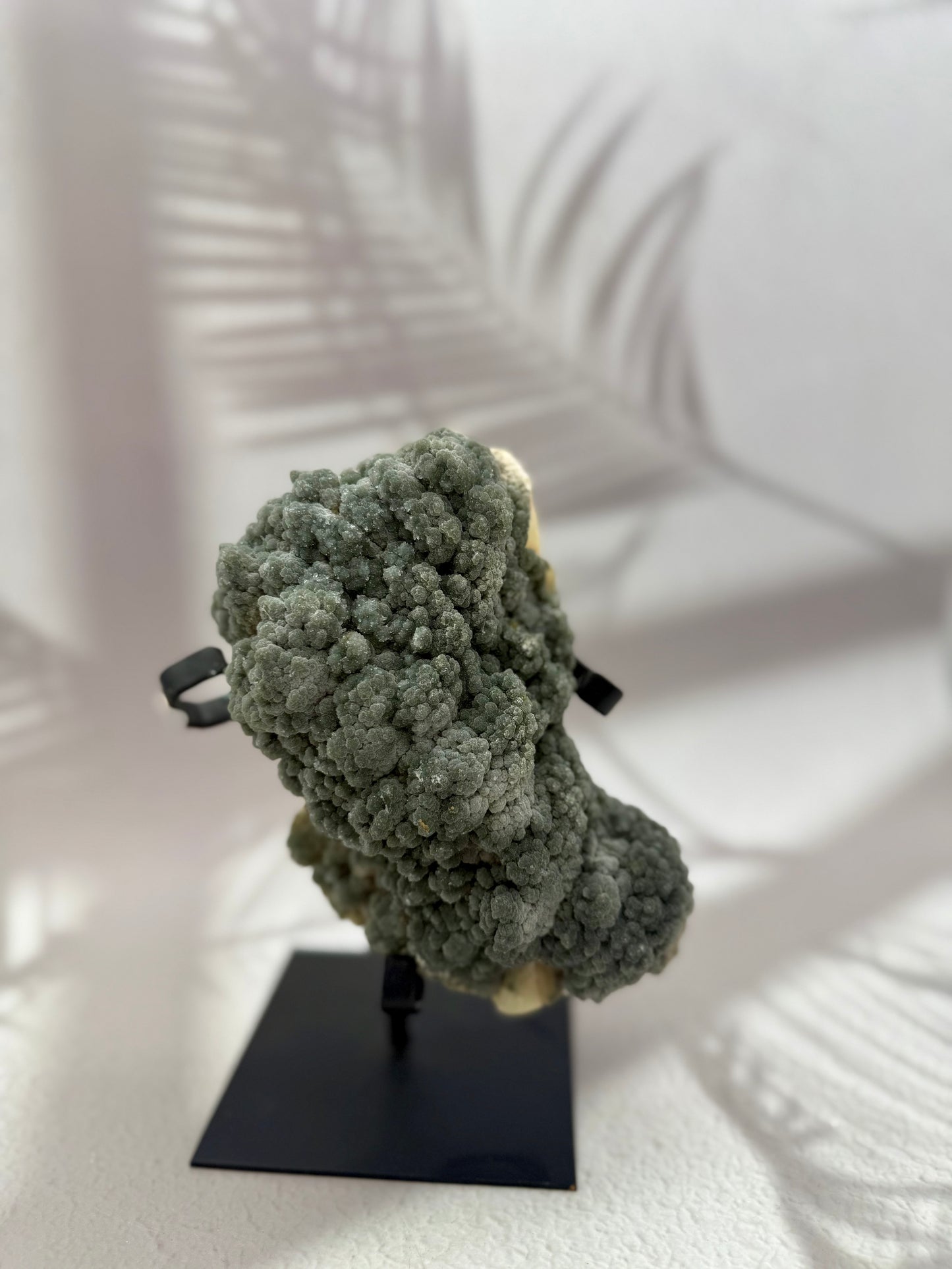 Grüner Amethyst / Prasiolith auf Ständer