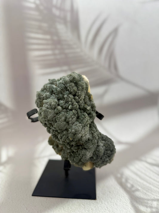 Grüner Amethyst / Prasiolith auf Ständer