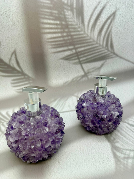 Seifenspender Amethyst Spitzen