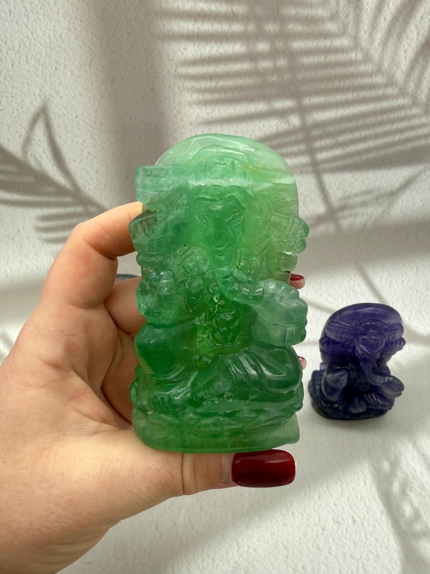 Fluorit Ganesha Figur